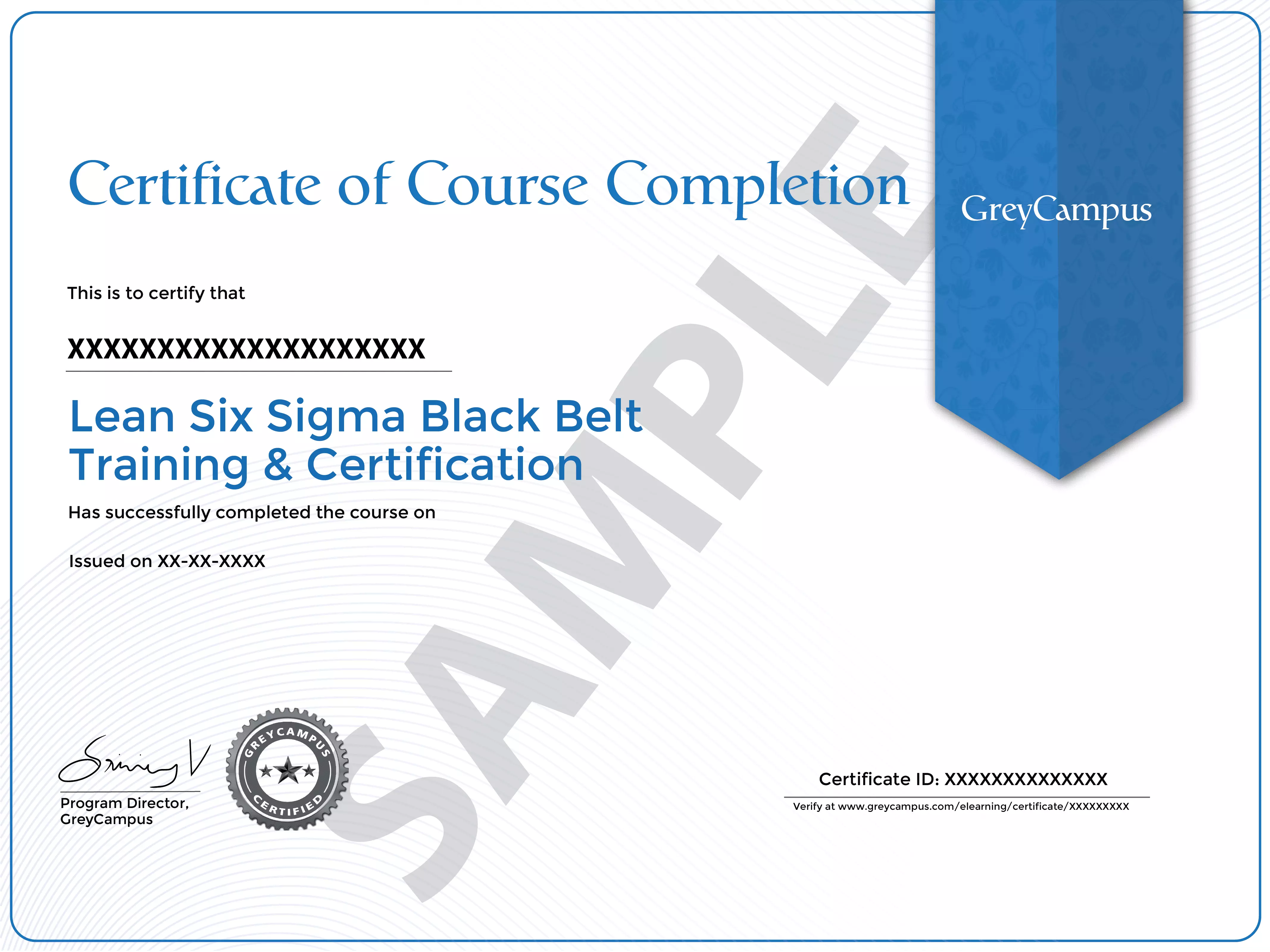 six sigma black belt training course